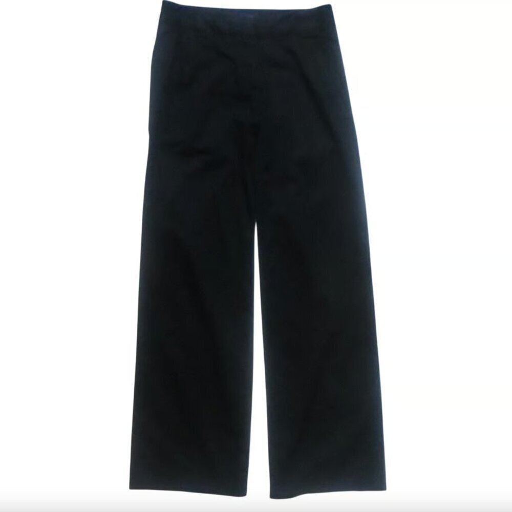 French Connection Black Cotton Blend Wide Leg Pants • Business Casual • Size 2